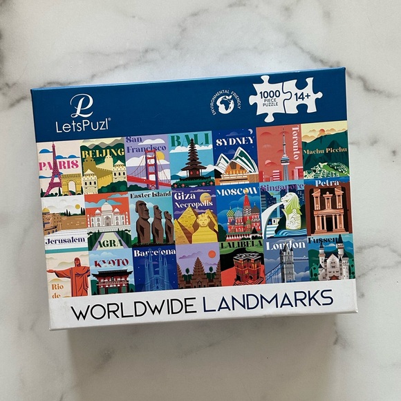 LetsPuzl Worldwide Landmark 1000 Piece Jigsaw Puzzle - Picture 1 of 6